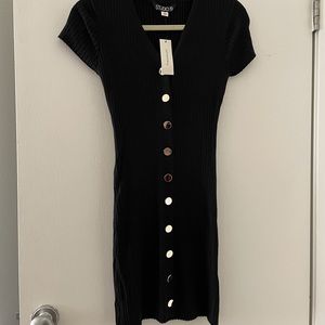 NWT mini black sweater dress